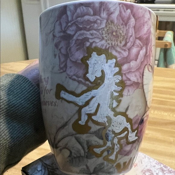 ( 0378) Inspirational Floral Mug with Gold Accents & WHT Horse Art - Picture 3 of 11